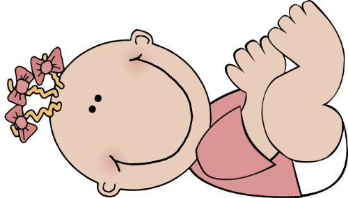 Baby Girl - A cartoon image of a baby girl.