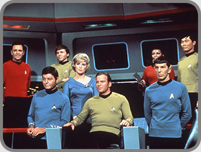 The Crew Of Star Trek - The Captain And Crew Of The Star Ship Enterprise