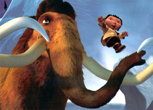 Manfred - The Woolly Mammoth - A snapshot of Manfred the woolly mammoth and the Baby from the movie Ice Age.