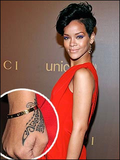 Rihanna's New Tattoo - A snapshot of Rihanna's new tattoo that is placed in her right hand.