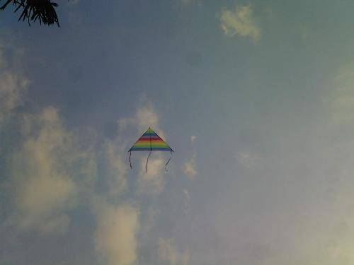 Life's like a Kite - Whenever my little nephew and I would fly a kite, I'd tell him that life is like a kite... The kite represents 'you', the string represents 'your patience', the one flying the kite represents 'your hard work', the wind represents 'the struggles' in life and the sky represents 'your dreams and goals' in life... The better you work the kite and master the winds, the longer the string, the better it will reach the sky...