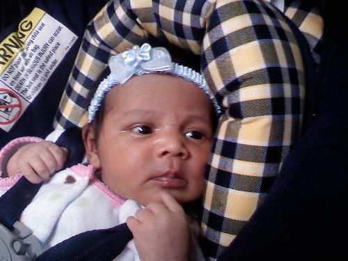 daughter - this is my daughter at 3 weeks old