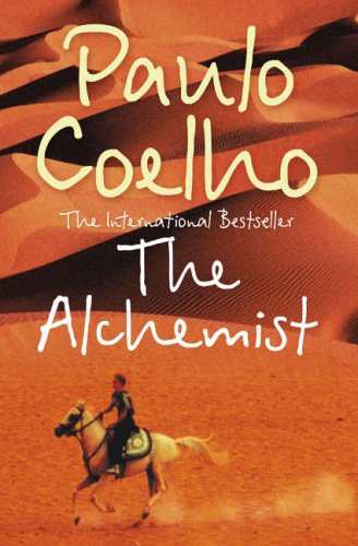 Book cover - It's an image of the cover of 'the Alchemist' book, written by Paulo Coehlo