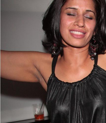 black dress fits brilliantly... closed eyes... - swaying on..