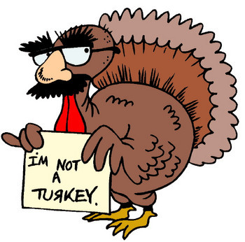 a big turkey  - he is a turkey lol