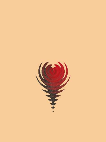 Having fun with jasc  - With several degrees of manipulation I managed to creat a bug ugly heart.