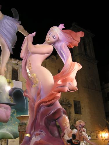 Fallas - the most popular feast at Valencia  - This is a 'falla' from Valencia. Fallas ar celebrated 16-19 march every year in Valencia (Spain)