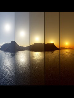 distant mountain - scenery showing a lake and a distant mountain