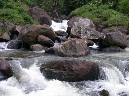 water falls - Water falling through rocks