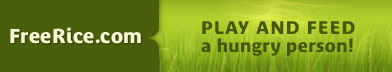 FreeRice banner - FreeRice: A website where you can learn and help to feed a hungry person