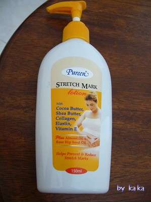 Pureen Stretch Mark Lotion - This is the stretch mark lotion I'm applying during my pregnancy
