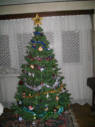Another Christmas tree shot - Another Christmas tree shot this time with the lights off and the blitz on - as you can see it got a little sided but well, it was dark in the room.