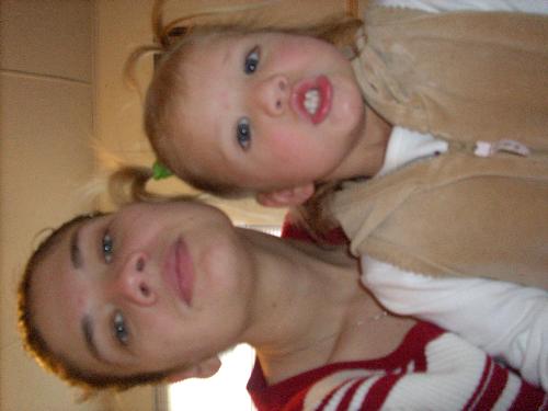 me and my two year old - this is my daughter faith and i