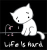 Depression - The sad face of depression. It makes living hard.