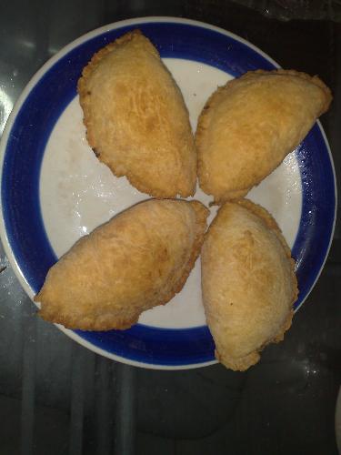 eating - I cooked and ate these empanadas