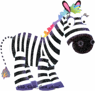 multicolored zebra - a animated glitter multicolored glitter