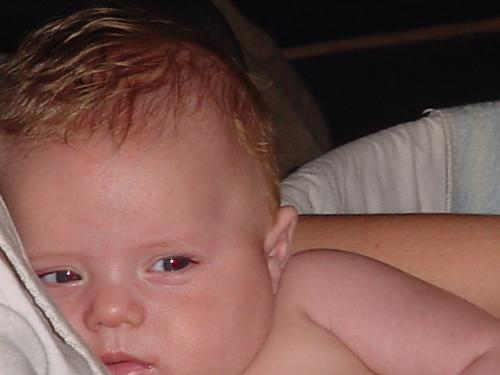 My little boy - This is what happens after he eats! LOL