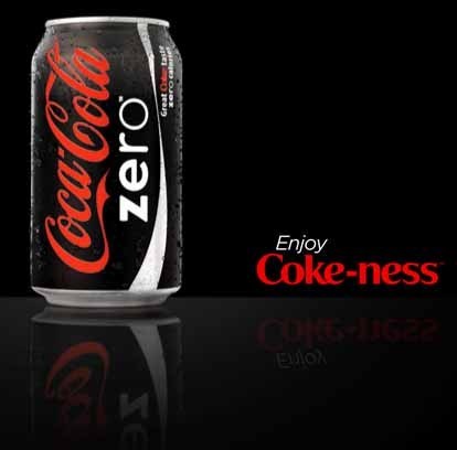 coke zero - time to drik up