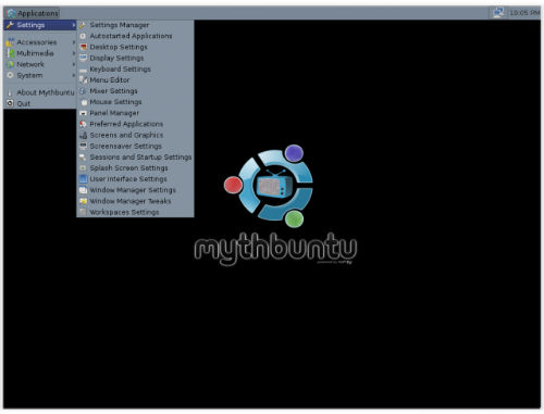 Mythbuntu 7.10 - Screenshot of Mythbuntu 7.10.