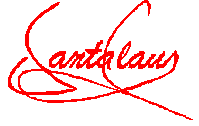 Santa Clause signature - Santa clause red signature