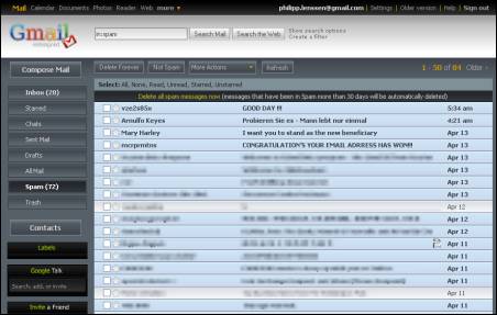 gmail - new gmail colors