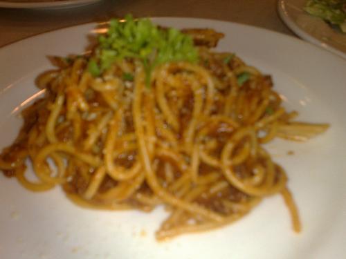eating - spaghetti