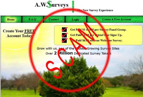 A.W.Survey 100000000% an SCAM - A.W.Survey is an scam.