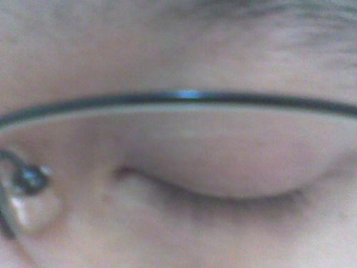 My stressful eyes - I closed my eyes while typing