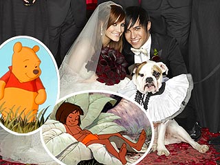 Bronx Mowgli Wentz by Ashlee Simpson and Pete Went - A snapshot of Ashlee Simpson and Pete Wentz and some Disney cartoon characters. They used the names of several cartoon characters as an inspiration for their son's name. Name - any word or phrase which indicates a particular person, place, class, or thing. Disney - the Walt Disney Company, an entertainment company founded by brothers Walt and Roy Disney, well known for producing animated films and television series, performing stage musicals, and operating theme parks.