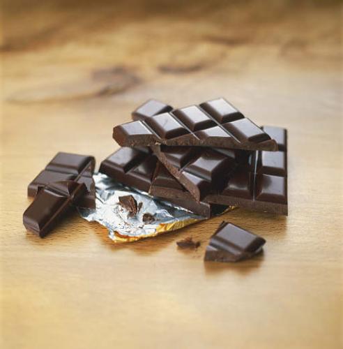 dark chocolate - this is a picture of some real good mouth watering dark chocolate