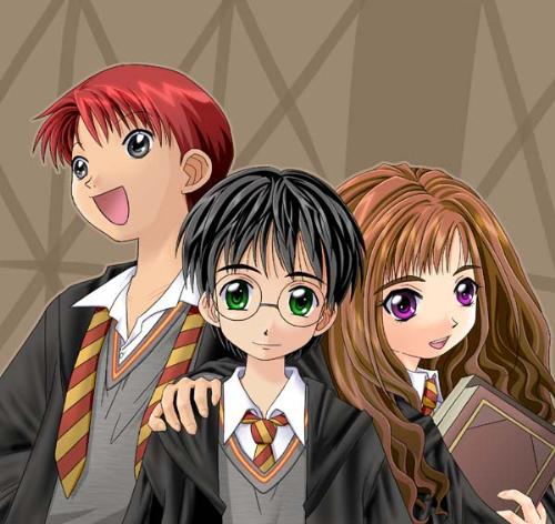 Harry Potter the anime - An interpretation of what the harry potter gang would look like as japanese cartoon characters.