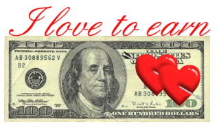 Money - I love to earn money online. 100.00 bill.
