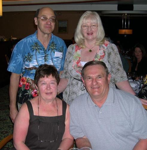 On a cruise in March - Tablemates with Phil and I on Majesty of the Seas, March 2008