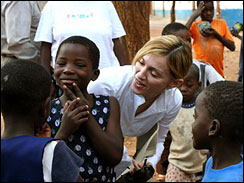 Madonna in Malawi - A snapshot of Madonna spending her time with African kids in Malawi, Africa.