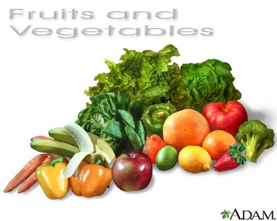 fruits and vegetables - fruits and vegetables of different kinds