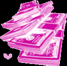 Pink Money! - This is a pink picture of money