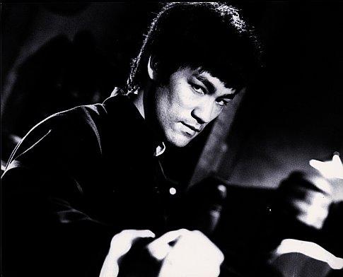 bruce lee - he is so cool.i'd like to be a strong man like him