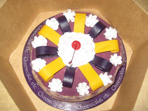 ube yema cheese cake - yummy. i love this cheesecake...