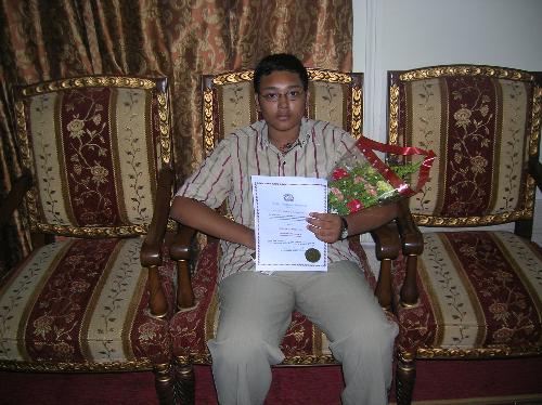 My convocation  - This photo was taken during my convocation when I received Asociate of Science in Information Technology. A degree from Westbrook University - American Institue of management - United States of America (USA)