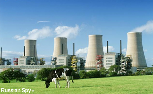 Nuclear power plant - This image is a nuclear power plant in a great industry. It generates more energy.