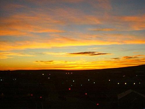 sunset - Sunset taken from my front yard with the old digital camera