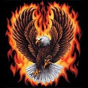 Eagle - An eagle in fire