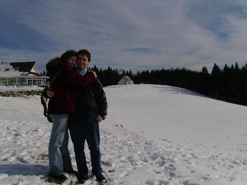 Me and my girl happy high up on the mountains - Me and my girl happy high up on the mountains this weekend at the Susai mountain shed in Predeal resort, Romania.