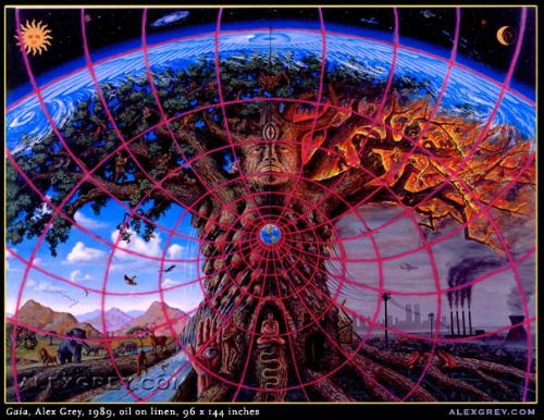 Painting - Alex Grey's painting Gaia. Alex Grey is a famous painter who has also done the artwork for Tool. Check him out at alexgrey.com