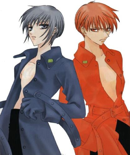 Hot manga boys - Kyo and yuji from the fruits basket manga