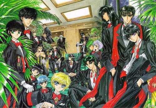 boys from the CLAMP manga studio - as above from the official art book