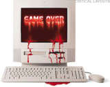 Bleeding Computer - Is this how you think your computer feels after you've been staring at it for days straight?