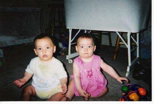 Twins - My baby twins.