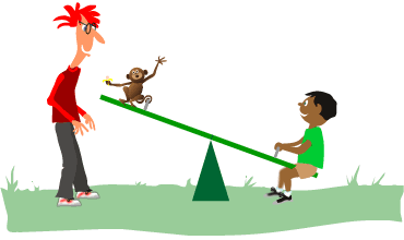 The unemployment teeter-totter. - Looks like even when we grow-up, we're still just playing on the playground.