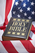 Flag - A picture of a Bible and an American Flag!